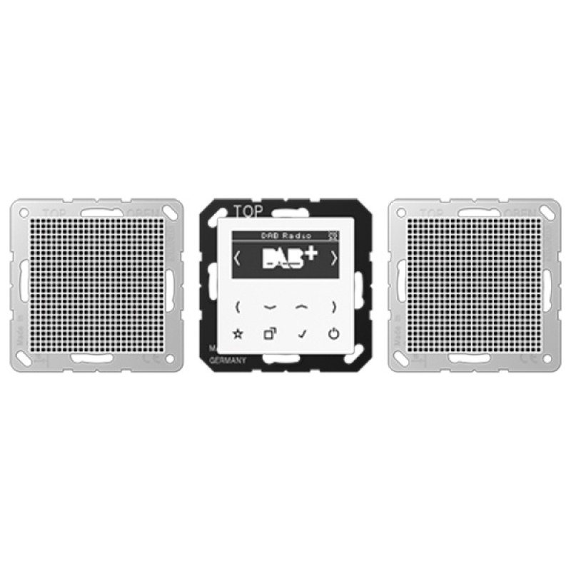 Цифровое радио DAB+/FM стерео Jung A белый/белый