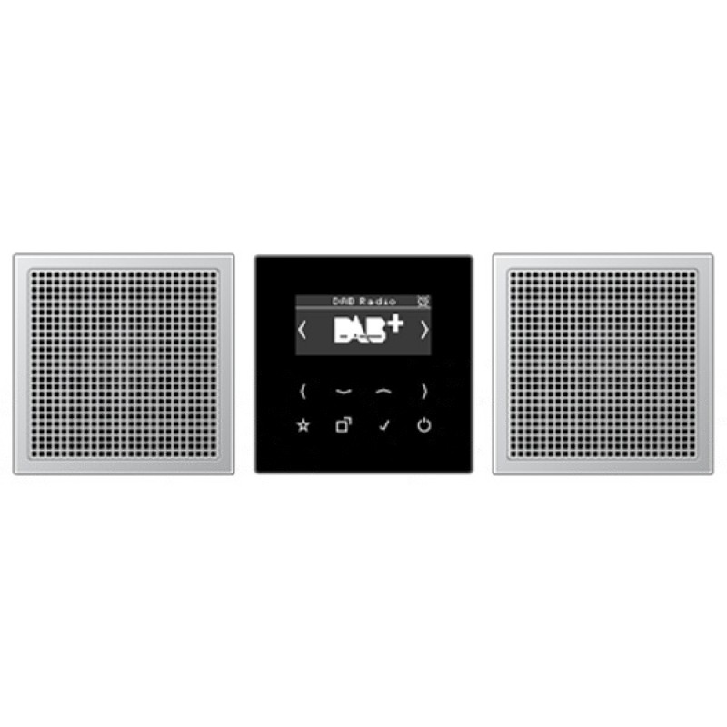Цифровое радио DAB+/FM стерео Jung LS черный/алюминий