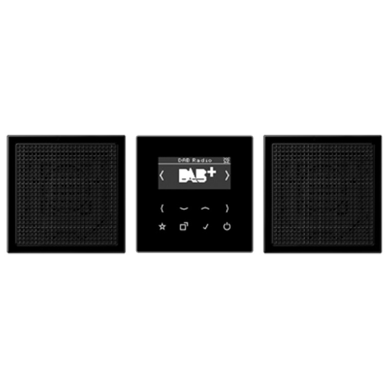 Цифровое радио DAB+/FM стерео Jung LS черный/черный