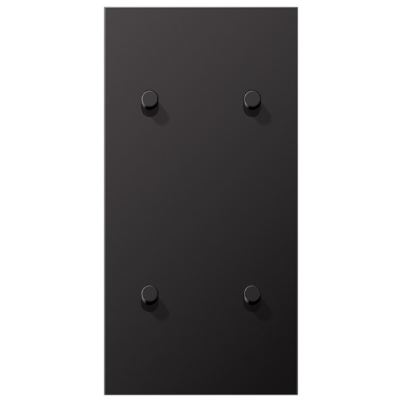 Центральная плата 2 поста вертикальная 4 тумблера типа цилиндр серия LS1912 Jung Dark