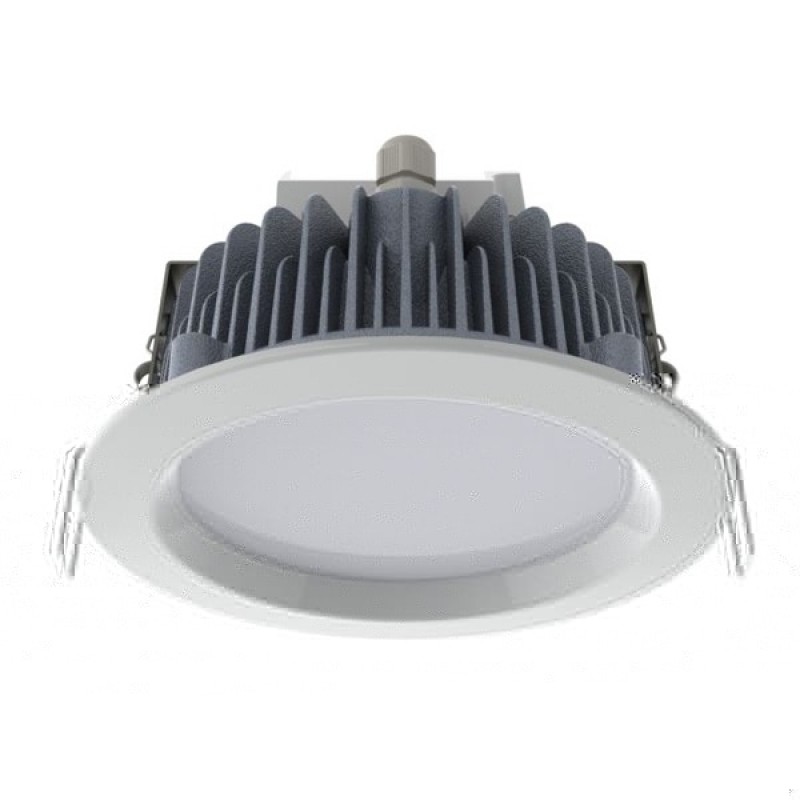 Встраиваемый светодиодный светильник LED TLDR0806 1 28W 4000K 2560Lm IP65 D220мм Опал (лист)