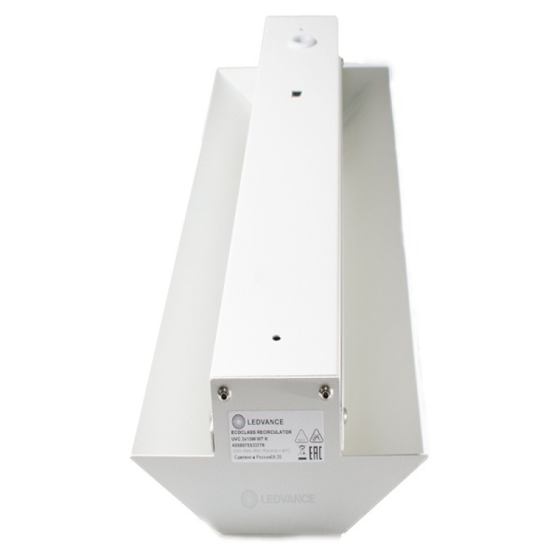 Рециркулятор бактерицидный ECO RECIRC UVC 2x15W WT K ЭПРА (в комплекте 2 лампы TIBERA) L485x165x80mm