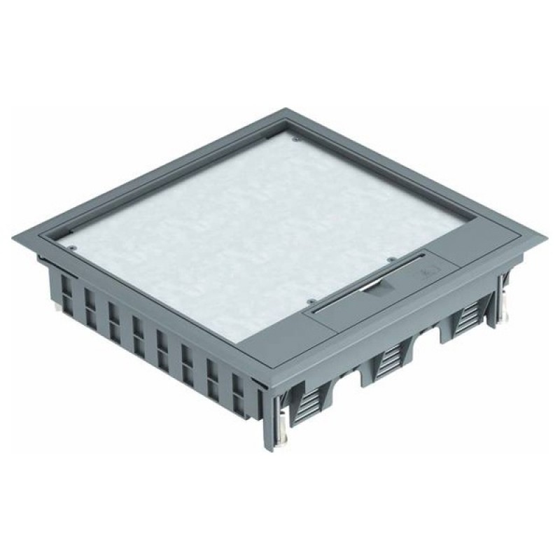 Лючок OBO Bettermann GES9-3B U (универсальный) 12xModul45 в 3хU4 (полиамид,серый)
