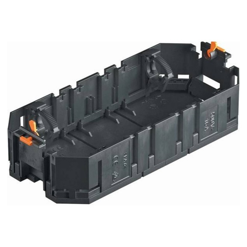 Универсальная монтажная коробка OBO Bettermann UT3 3xModul45 для установки в лючок, без накладки