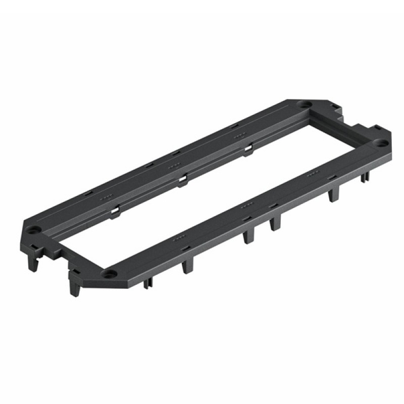 Накладка для монтажной коробки OBO Bettermann UT4 для 4xModul45 208x76 мм (полиамид, черный)