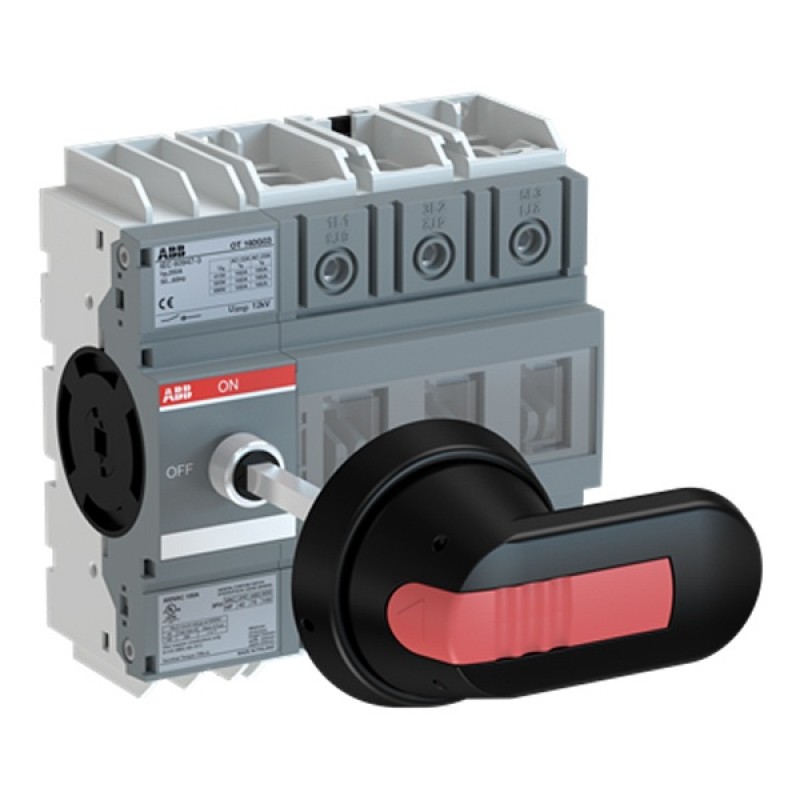 Рубильник ABB OT160G03P 3х полюсный на 160A (с ручкой OHB6 5J6 и переходником OXP6x210)