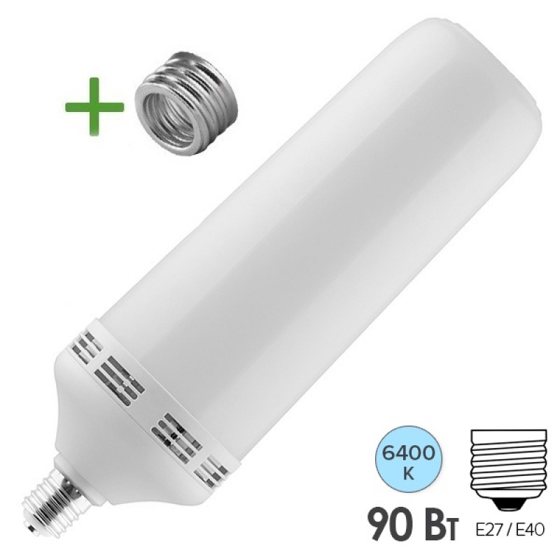 Лампа светодиодная LED Feron LB-650 90W 6400K 230V 8200Lm Е27/Е40 дневной свет