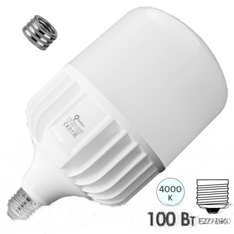Лампа светодиодная FL-LED T150 100W 4000К E27 + Е40 230V 9600Lm t<+40°C D152x255mm