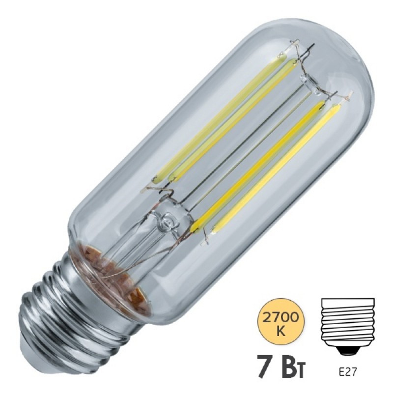 Лампа Navigator 14 441 NLL-F-T39-7-230-2.7K-E27-CL (110 mm)
